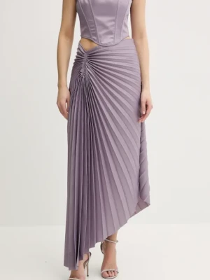 Pinko spódnica kolor fioletowy maxi prosta 104678 A2DL