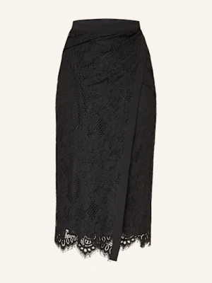 Pinko Spódnica Kopertowa Galletta Z Koronki schwarz