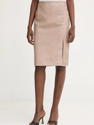 Pinko spódnica skórzana