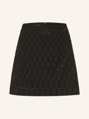 Pinko Spódnica Z Kamieniami Ozdobnymi schwarz