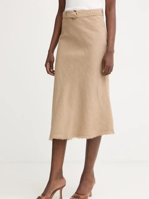 Pinko spódnica z lnem