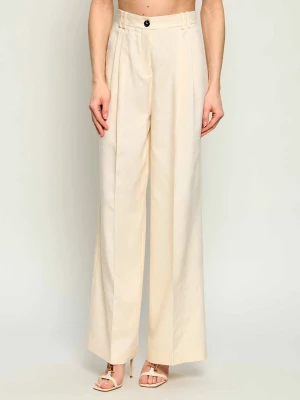 Pinko Spodnie BRESCELLO | Relaxed fit kremowy