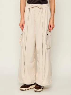 Pinko Spodnie cargo Pratolina | Relaxed fit beżowy