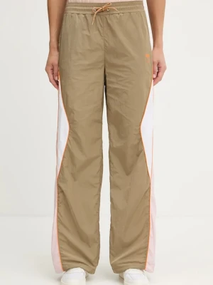 Pinko spodnie damskie kolor zielony wzorzyste 104859 A2GW