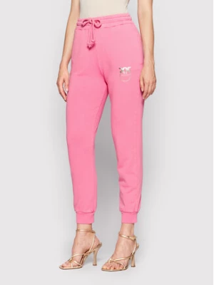 Pinko Spodnie dresowe Carico 1G17DC Y7Y5 Różowy Regular Fit