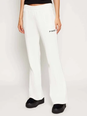 Pinko Spodnie dresowe | flare fit biały