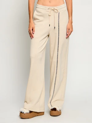 Pinko Spodnie dresowe Passiflora | Loose fit beżowy