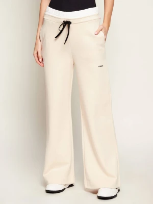 Pinko Spodnie dresowe | Relaxed fit beżowy