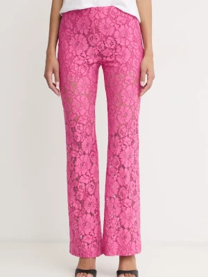 Pinko spodnie dzwony damskie koronkowe