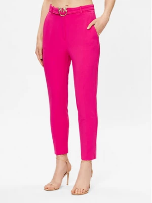 Pinko Spodnie materiałowe 100309 A0KD Różowy Regular Fit