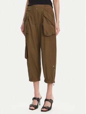 PINKO Spodnie materiałowe 104704 A2ER Khaki Regular Fit