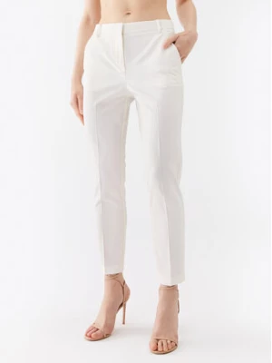 Pinko Spodnie materiałowe Bello 100155 A0HO Biały Slim Fit