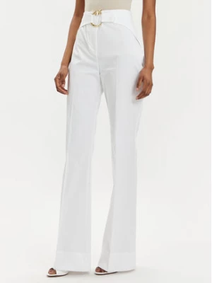 Pinko Spodnie materiałowe Phanton 102263 A1L2 Biały Regular Fit