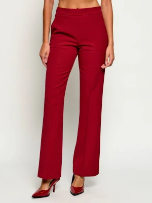 Pinko Spodnie Peonia | Straight fit czerwony