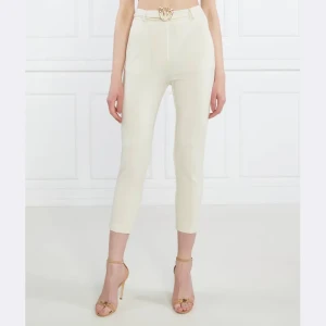 Pinko Spodnie z paskiem POTENZA | Cropped Fit