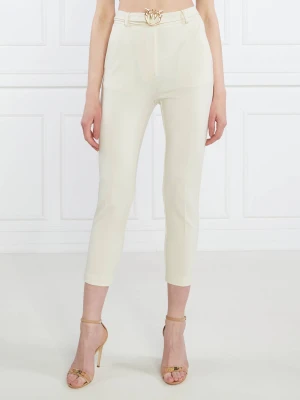 Pinko Spodnie z paskiem POTENZA | Cropped Fit