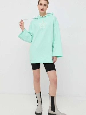 Pinko sukienka bawełniana kolor niebieski mini oversize