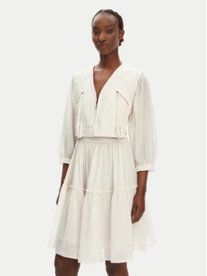 PINKO Sukienka codzienna Frank 105251 A2MI C00 Écru Regular Fit