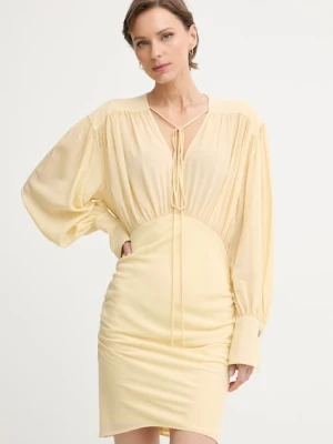 Pinko sukienka drapowana z wiskozą