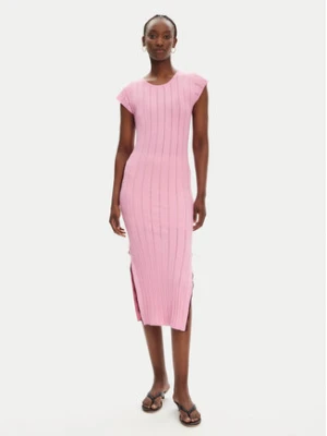 PINKO Sukienka dzianinowa 104745 A2FR Różowy Regular Fit