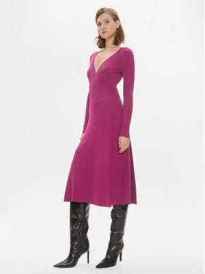 Pinko Sukienka dzianinowa Coccodrillo 102023 A18P Różowy Regular Fit