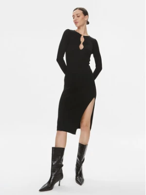 Pinko Sukienka dzianinowa Leone 101845 A15S Czarny Slim Fit