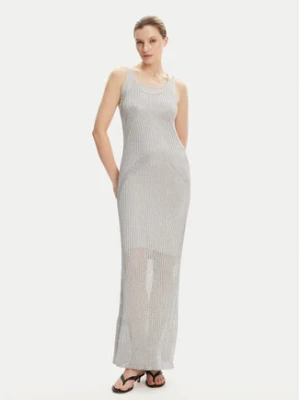 PINKO Sukienka dzianinowa Nelson 105146 A2LO Szary Regular Fit
