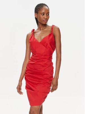 Pinko Sukienka koktajlowa Afrodite 103080 A1KH Czerwony Slim Fit