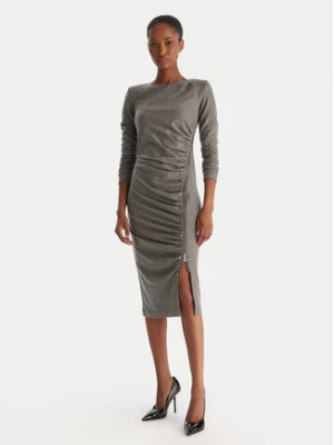 PINKO Sukienka koktajlowa Almundena Abito 106126 A2ZU Szary Regular Fit