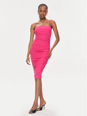 Pinko Sukienka koktajlowa Forza 101960 A17I Różowy Slim Fit