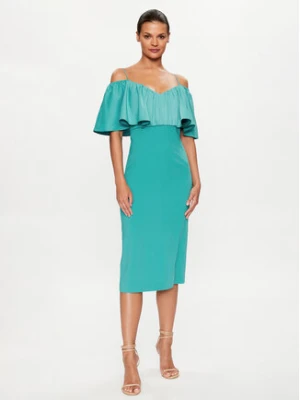 PINKO Sukienka koktajlowa La Carlota 100034 A0GI Turkusowy Regular Fit
