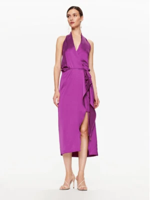 Pinko Sukienka koktajlowa Protone Abito AI 23-24 PDTI 101613 Z345 Fioletowy Regular Fit