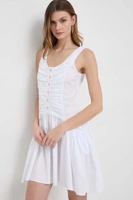 Pinko sukienka kolor biały mini rozkloszowana 103263.A1P2