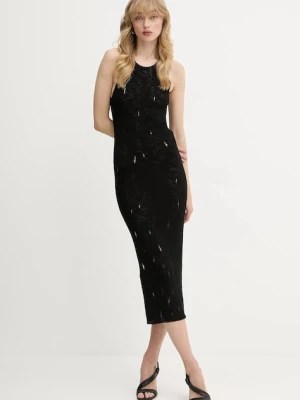 Pinko sukienka kolor czarny maxi prosta 105141 A2LP