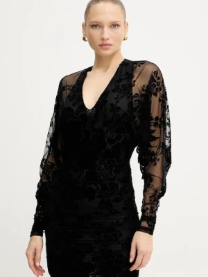 Pinko sukienka kolor czarny mini dopasowana 105624 A2QD