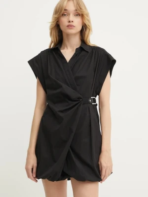 Pinko sukienka kolor czarny mini rozkloszowana 105207 A2L8