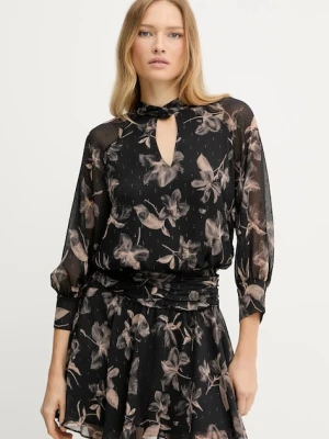 Pinko sukienka kolor czarny mini rozkloszowana 105595 A2ST