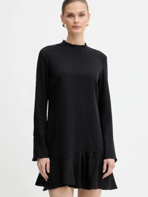 Pinko sukienka kolor czarny mini rozkloszowana 105676 A2QW