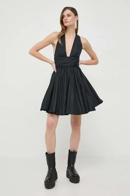 Pinko sukienka kolor czarny mini rozkloszowana 102777.Y3LE