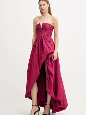 Pinko sukienka kolor różowy mini rozkloszowana 105537 Y3LE