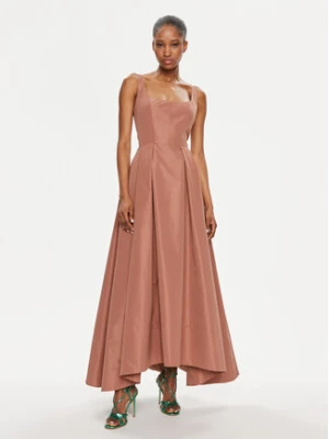 Pinko Sukienka wieczorowa Champagne 102778 Y3LE Brązowy Regular Fit