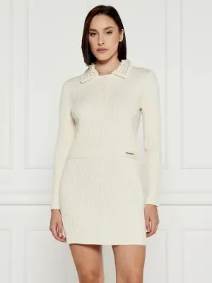 Pinko Sukienka YORK CHOCOLATE | z dodatkiem wełny