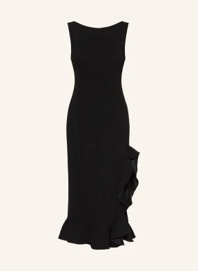 Pinko Sukienka Z Falbanami schwarz