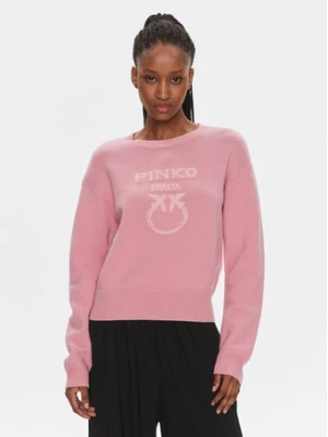 Pinko Sweter Burgos 100414 Y7Z4 Różowy Regular Fit