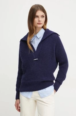 Pinko sweter damski kolor granatowy ciepły 104491 A282