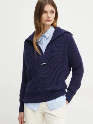 Pinko sweter damski kolor granatowy ciepły 104491 A282