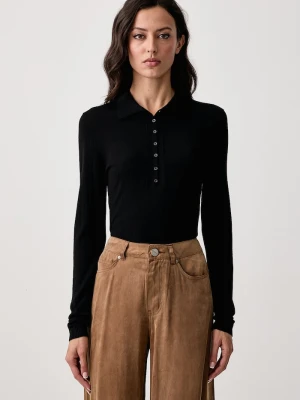 Pinko sweter damski wełniany czarny