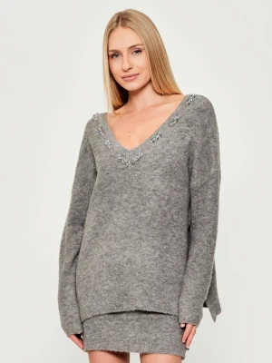 Pinko Sweter DANCING QUEEN | Oversize fit | z dodatkiem wełny