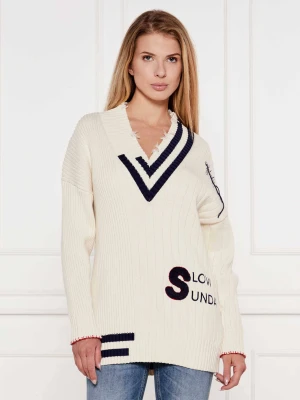 Pinko Sweter GIOVO | Loose fit ecru