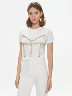 Zdjęcie produktu Pinko Sweter Medusa 102016 A18O Écru Slim Fit